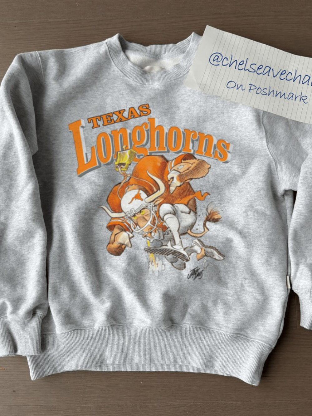 Vintage Texas Longhorns Jack Davis Art Football Sweatshirt, University of Texas